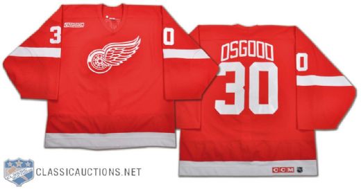 Chris Osgood 1999-2000 Detroit Red Wings Game-Issued Jersey