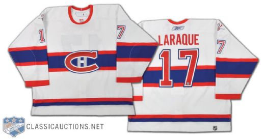 Georges Laraque 2008-09 Montreal Canadiens 1945-46 Centennial Game-Worn Jersey