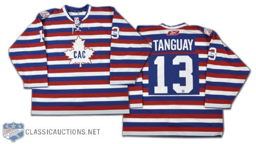 Alex Tanguay 2008-09 Montreal Canadiens 1912-13 Centennial Game-Worn Jersey