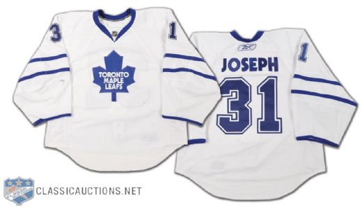 Curtis Joseph 2008-09 Toronto Maple Leafs Game-Worn Jersey