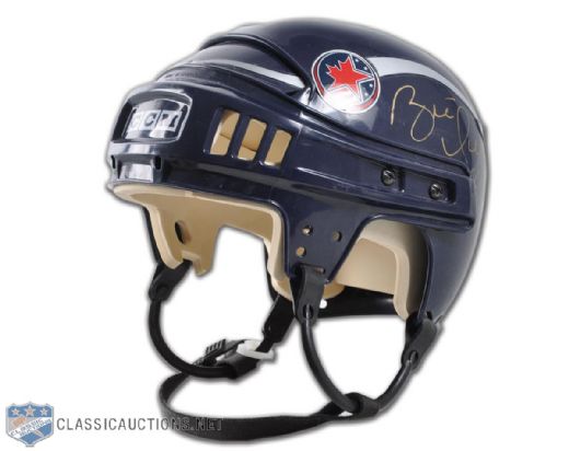 Brett Hull 2001 NHL All-Star Game Signed Game-Worn Helmet