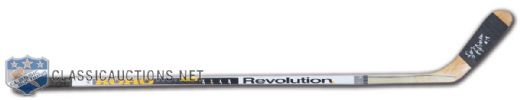 Larry Robinson Signed Koho Revolution Game-Used Stick