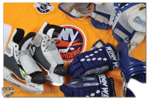 Claude Lapointes New York Islanders Game-Worn Memorabilia Collection