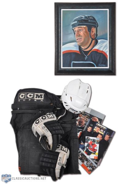 Claude Lapointes Philadelphia Flyers Game-Worn & Memorabilia Lot