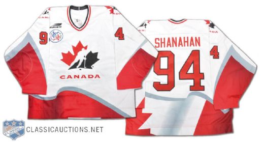 Brendan Shanahan Team Canada 1996 World Cup of Hockey Game-Worn Jersey