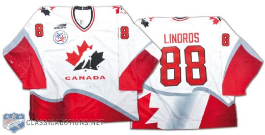 Eric Lindros Team Canada 1996 World Cup of Hockey Pre-Tournament Game-Worn Jersey