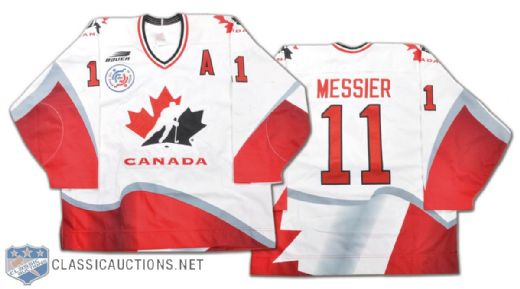Mark Messier Team Canada 1996 World Cup of Hockey Game-Worn Jersey