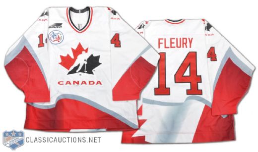 Theoren Fleury Team Canada 1996 World Cup of Hockey Game-Worn Jersey