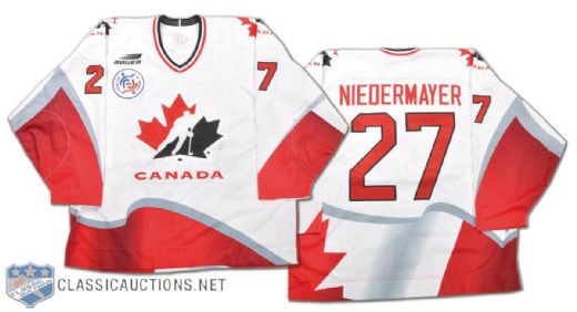 Scott Niedermayer Team Canada 1996 World Cup of Hockey Game-Worn Jersey
