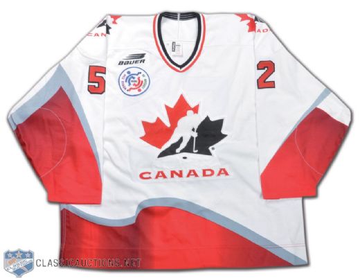 Adam Foote Team Canada 1996 World Cup of Hockey Game-Worn Jersey