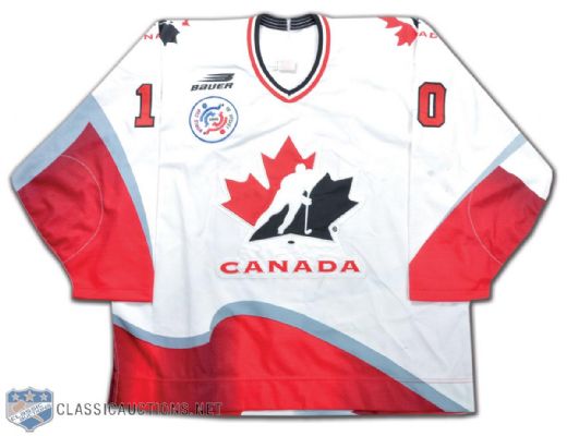 Ron Francis Team Canada 1996 World Cup of Hockey Pre-Tournament Game-Worn Jersey