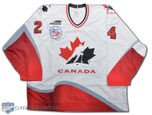 Lyle Odelein Team Canada 1996 World Cup of Hockey Pre-Tournament Game-Worn Jersey