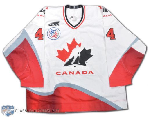 Rob Blake Team Canada 1996 World Cup of Hockey Pre-Tournament Game-Worn Jersey
