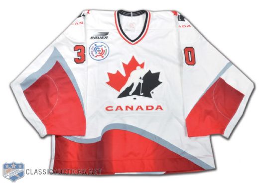Bill Ranford Team Canada 1996 World Cup of Hockey Pre-Tournament Game-Worn Jersey