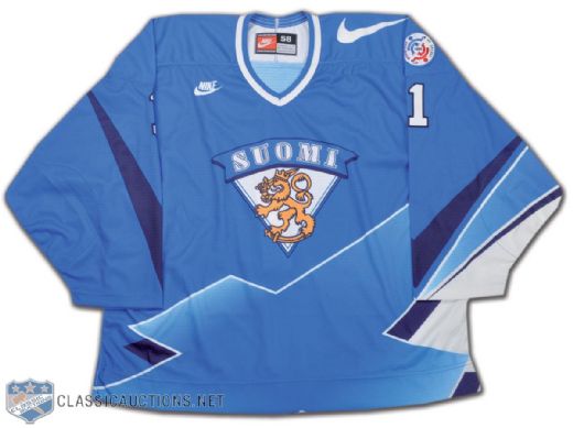 Kari Takko Team Finland 1996 World Cup of Hockey Game-Issued Jersey