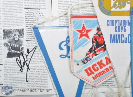 Valery Kharlamov 1978 International Series Autographed Program