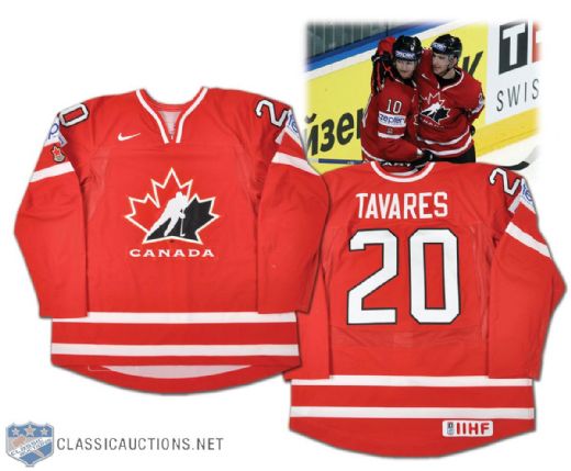 John Tavares 2010 IIHF World Championships Team Canada Game-Worn Jersey