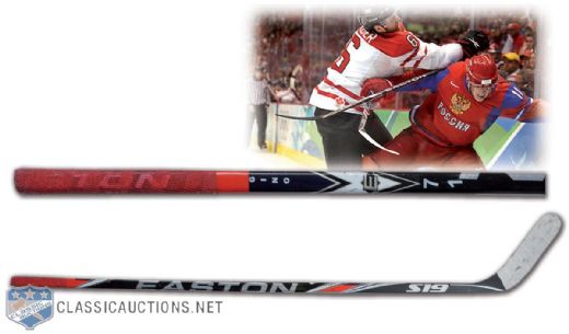Evgeni Malkin 2010 Winter Olympics Team Russia Game-Used Stick