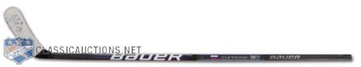 Alexander Semin Team Russia 2010 Olympics Signed Game-Used Stick