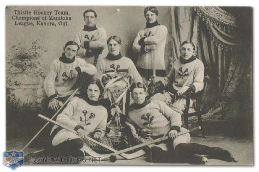 1907 Kenora Thistles Team Photo Postcard