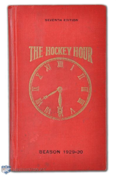 1929-30 "The Hockey Hour" Hockey Guide