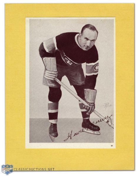 1930s Montreal Canadiens Howie Morenz Crown Brand Premium Photo