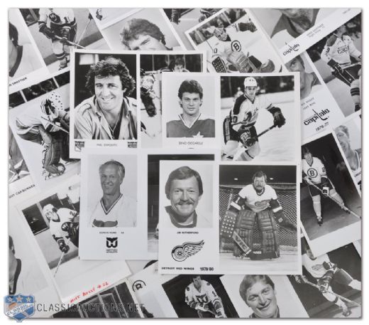 Massive Late-1970s & Early-1980s NHL Media Photo Collection of 1714