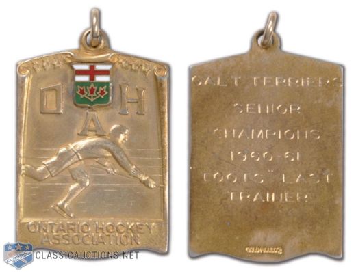 1960-61 Galt Terriers OHA Senior Champions Medal