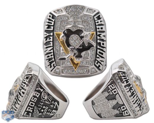 2009 Sidney Crosby Pittsburgh Penguins Stanley Cup Championship Replica Ring