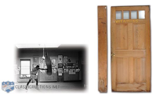 Original Door & Plank from Muhammad Alis Deer Lake Training Camp