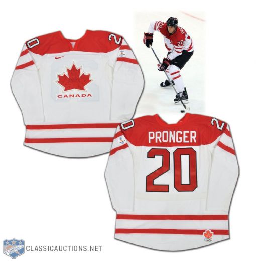 Chris Pronger 2010 Winter Olympics Team Canada Game-Worn Jersey
