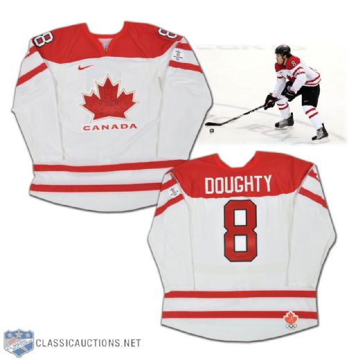Drew Doughty 2010 Winter Olympics Team Canada Game-Worn Jersey
