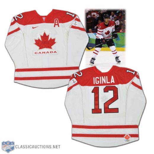Jarome Iginla 2010 Winter Olympics Team Canada Game-Worn Jersey