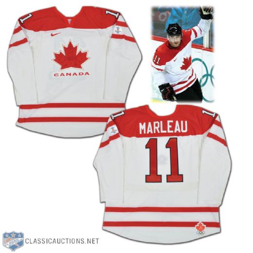 Patrick Marleau 2010 Winter Olympics Team Canada Game-Worn Jersey