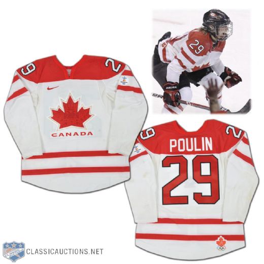 Marie-Philip Poulin 2010 Winter Olympics Team Canada Game-Worn Jersey