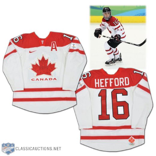 Jayna Hefford 2010 Winter Olympics Team Canada Game-Worn Jersey