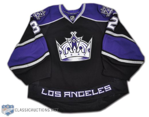 los angeles kings game worn jersey