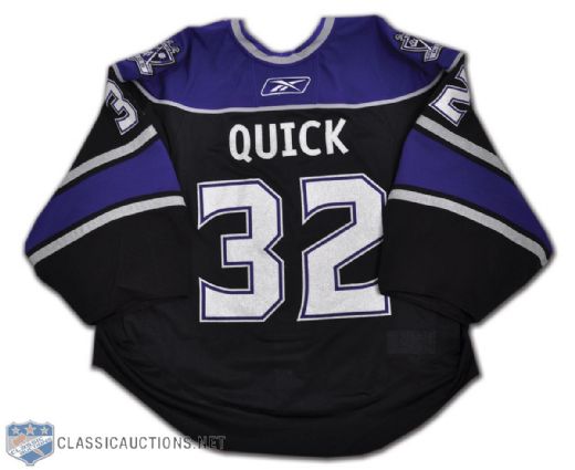 la kings game used jersey