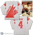 Bobby Orrs Team Canada 1976 Canada Cup Game-Worn Jersey from Oldrich Machac - Photo-Matched!