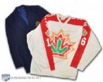 Pierre Larouches 1977 Team Canada World Championships Game-Worn Jersey & Team Blazer
