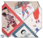 Pierre Larouche Hockey Painting and Frame Collection of 5