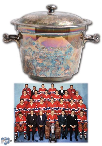 Jean-Guy Talbots 1961-62 Montreal Canadiens NHL Champions Ice Bucket (8")
