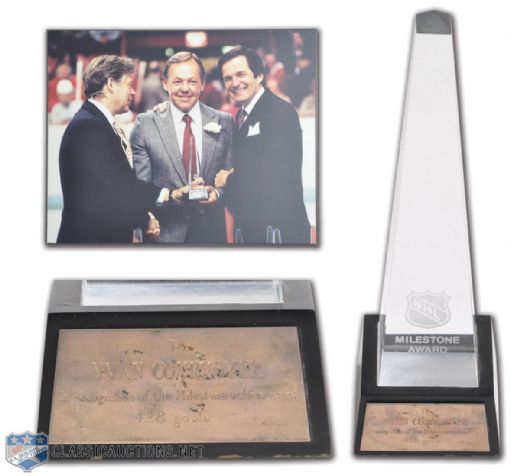 Yvan Cournoyers 428 Goals NHL Milestone Award (12")