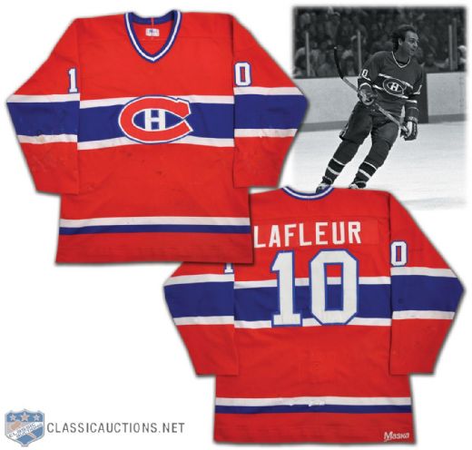 Guy Lafleurs 1982 Montreal Canadiens Game-Worn Jersey