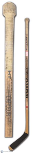 Guy Lafleurs 1976-77 Montreal Canadiens Koho Game-Used Stick