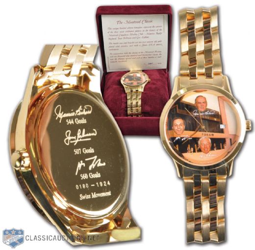 Limited Edition Montreal Classic Watch Featuring Richard, Beliveau and Lafleur