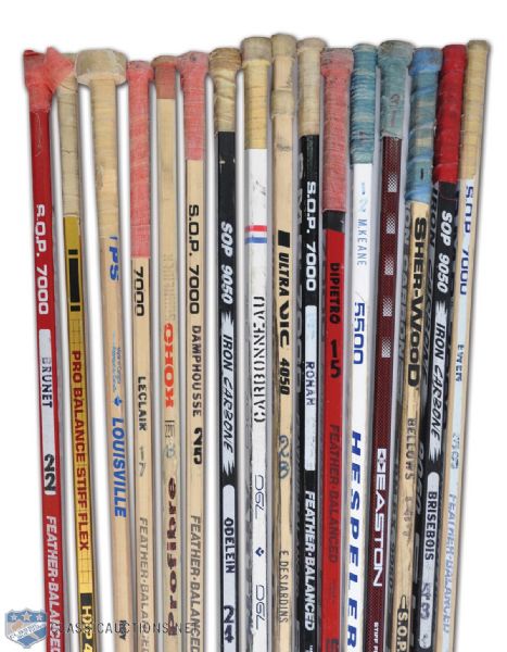 Montreal Canadiens 1992-93 Stanley Cup Champions Game-Used Sticks, Collection of 16