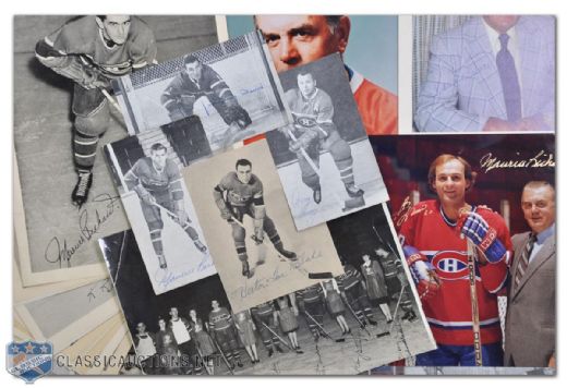 Montreal Canadiens 1940s - 1960s Signed & Team-Signed Collection