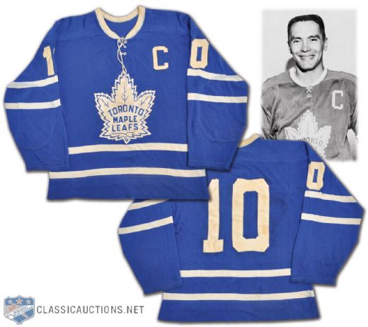 George Armstrongs Circa 1964 Toronto Maple Leafs Game-Worn Jersey