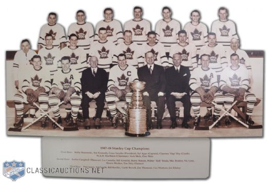 Toronto Maple Leafs 1947-48 Team Photo Display from Maple Leaf Gardens  (3 x 6)